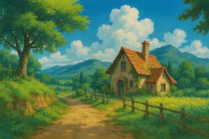 ジブリ風画像初回実験